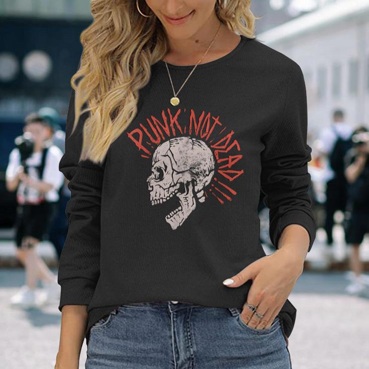 Punks Not Dead -Intage Grunge Punk Is Not Dead Rock S Langarmshirts Geschenke für Sie