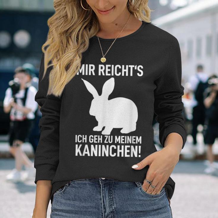 Rabbit Mir Reicht's Ich Geh Zu Meinem Rabbit Langarmshirts Geschenke für Sie