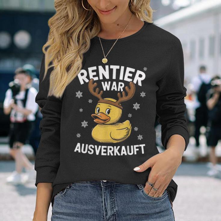 Reindeer Was Out Sold Christmas Elk Slogan Langarmshirts Geschenke für Sie