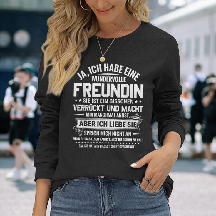 Relationship Partner Don't Speak Ich Habe Eine Freundin Langarmshirts Geschenke für Sie