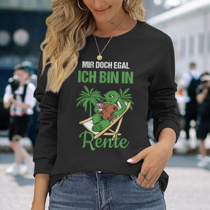 Rensionung Mir Doch Egal Ich Bin In Rente S Langarmshirts Geschenke für Sie