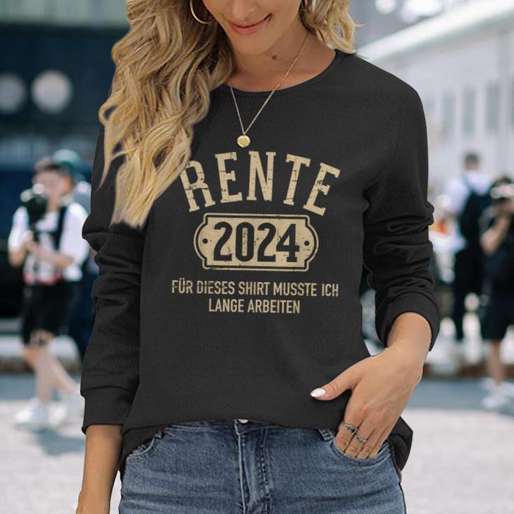 Rente 2024 Für Diese Musste Ich Lange Arbeiten Rentner Langarmshirts Geschenke für Sie