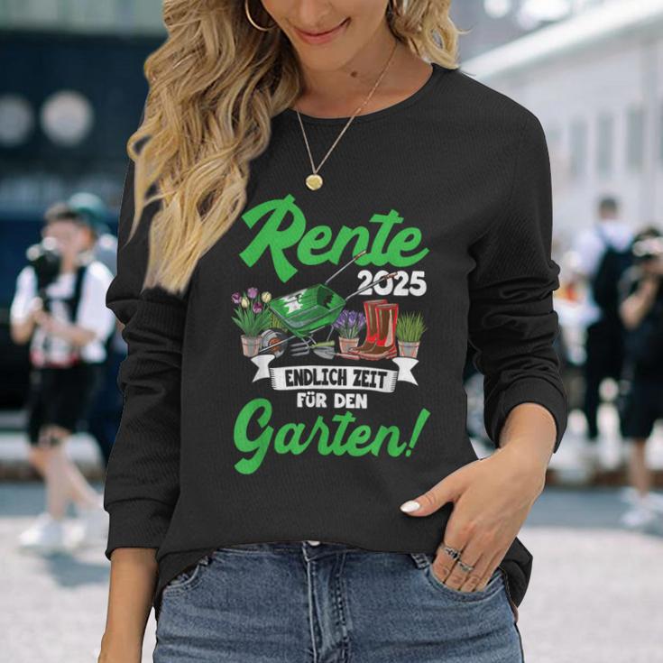 Rente 2025 Endlich Zeit Für Den Garten Rentner Langarmshirts Geschenke für Sie