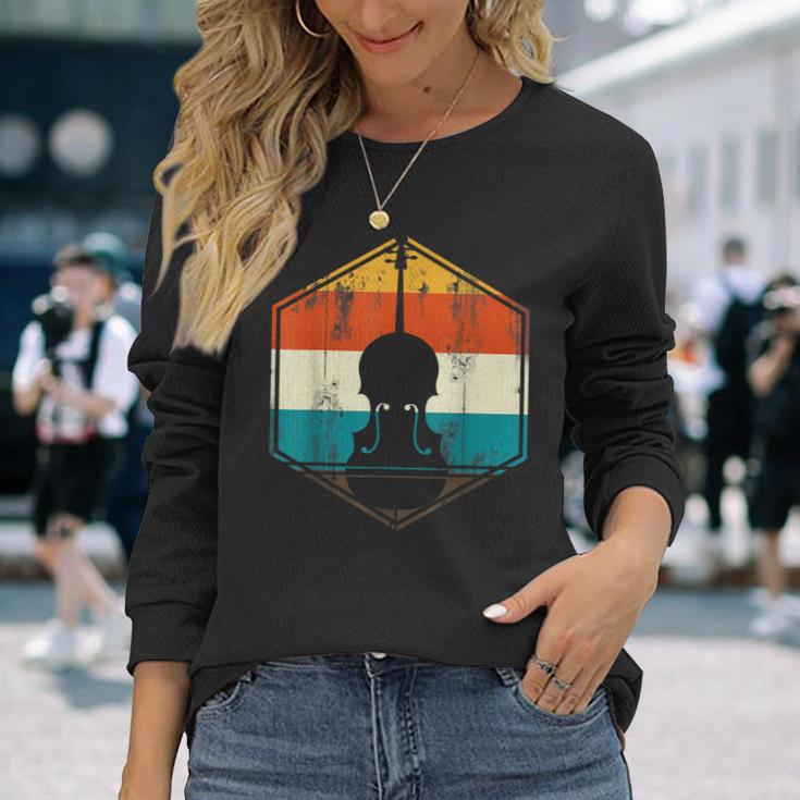 Retro Cello Langarmshirts Geschenke für Sie