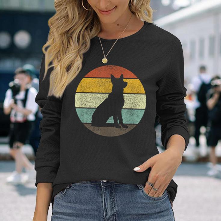 Retrointage German Shepherd Dog Langarmshirts Geschenke für Sie