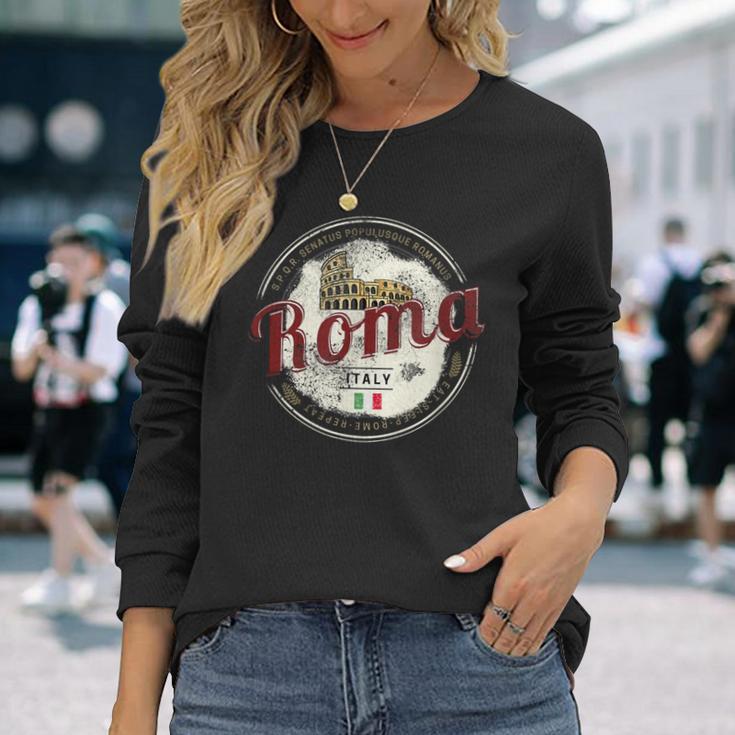 Rom Italien Kolosseumintage Souvenir S Langarmshirts Geschenke für Sie