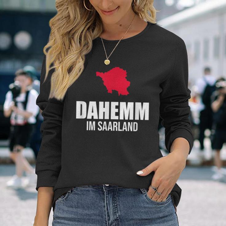 Saarländer Dahemm Dialekt Saarland Langarmshirts Geschenke für Sie