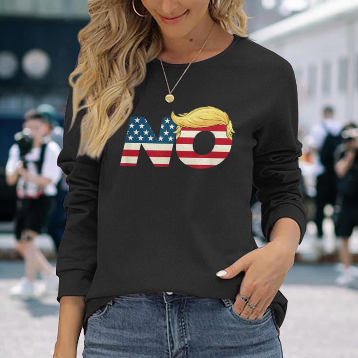 Sag Nein Zu Trump Nein Trump Anti Trump Langarmshirts Geschenke für Sie