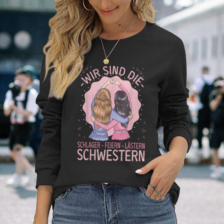 Schlager Feiern Lästern Schlageroutfit Party S Langarmshirts Geschenke für Sie