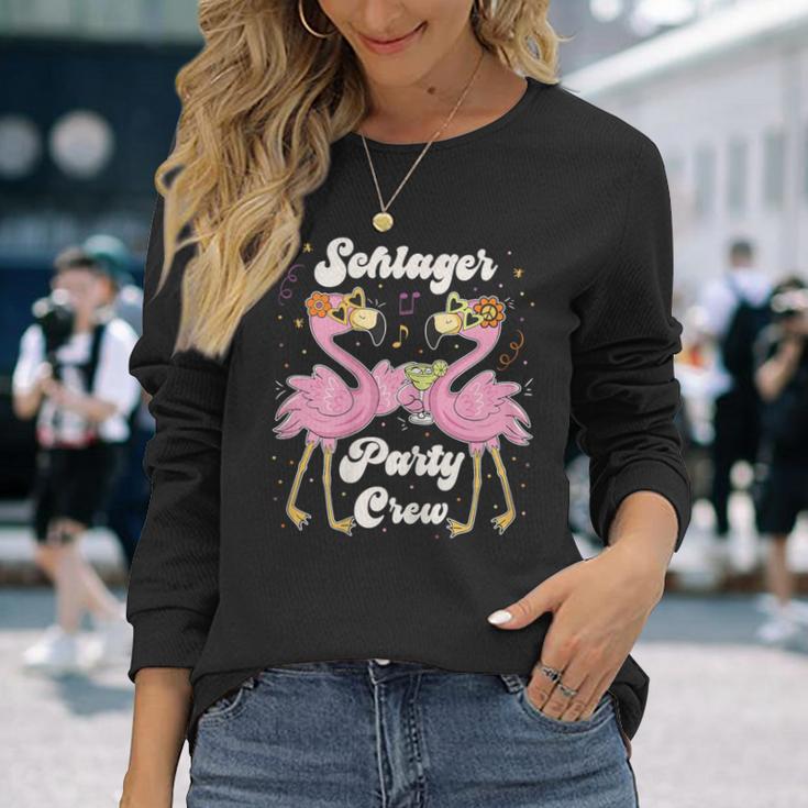 Schlager Party Crew Mädels Schlager Party Team Langarmshirts Geschenke für Sie