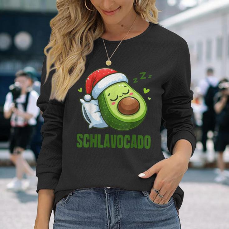 Schlavocado Official Pyjamas Sleep Avocado Christmas Langarmshirts Geschenke für Sie