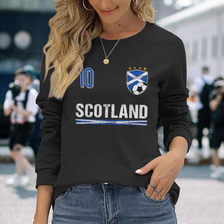 Scotland Flag Jersey Langarmshirts Geschenke für Sie