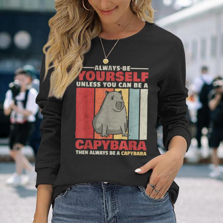 Sei Ein Capybara Wasserschwein South America Capybara Langarmshirts Geschenke für Sie