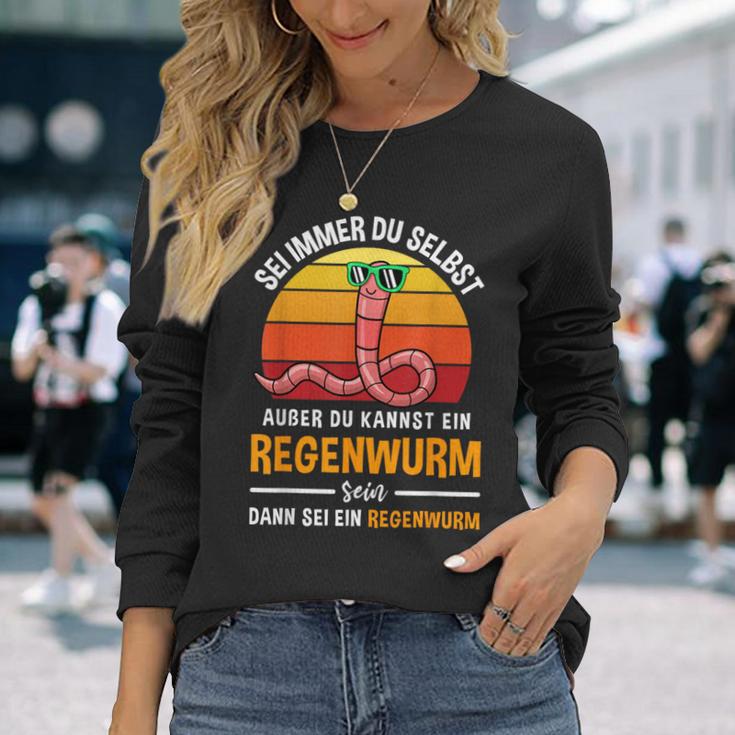 Sei Immer Du Selbstaußer Du Kannst Ein Regenwurm Sein Sei Immer Langarmshirts Geschenke für Sie