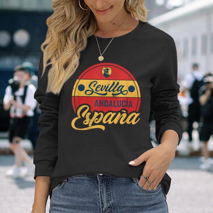 Sevilla Andalusia Spain Espana Langarmshirts Geschenke für Sie