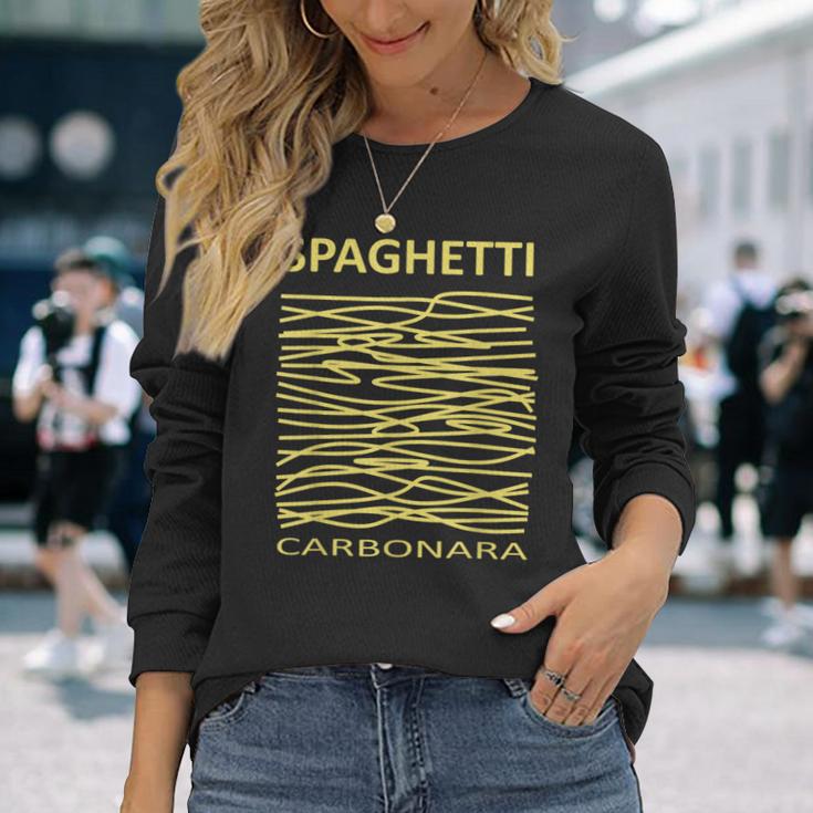 Spaghetti Carbonara For Pasta Lovers And Chefs Langarmshirts Geschenke für Sie