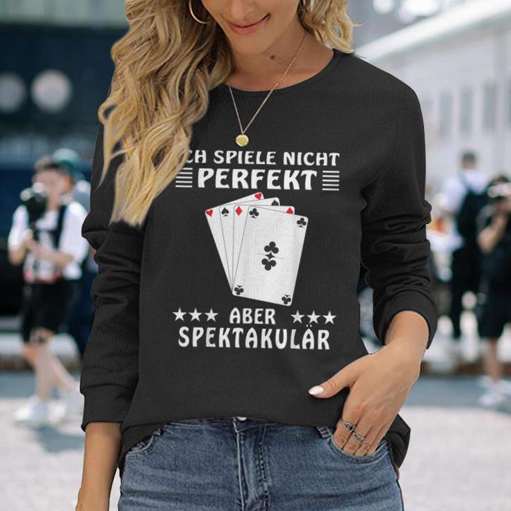 Spektacular Card Player Langarmshirts Geschenke für Sie