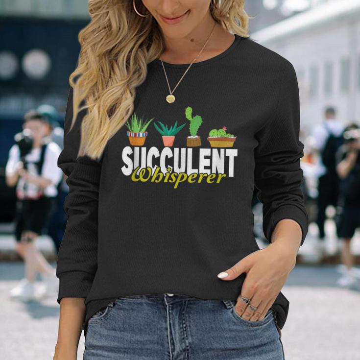 Succulent Whisperer Echeveria Lover Gardening Tank Top Long Sleeve