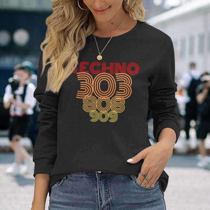 Synthesizer Techno 303 808 909Analogue Fans Langarmshirts Geschenke für Sie