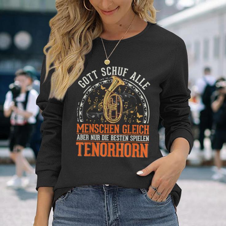 Tenor Horn Gott Tenor Hornist Langarmshirts Geschenke für Sie