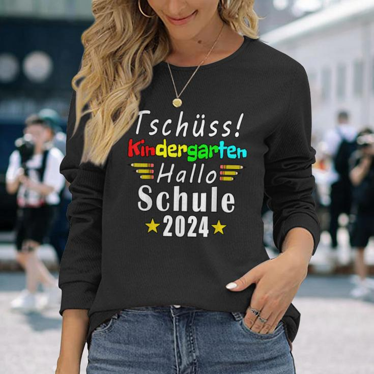 Tschüss Kindergarten Hello School 2024 Kita Langarmshirts Geschenke für Sie