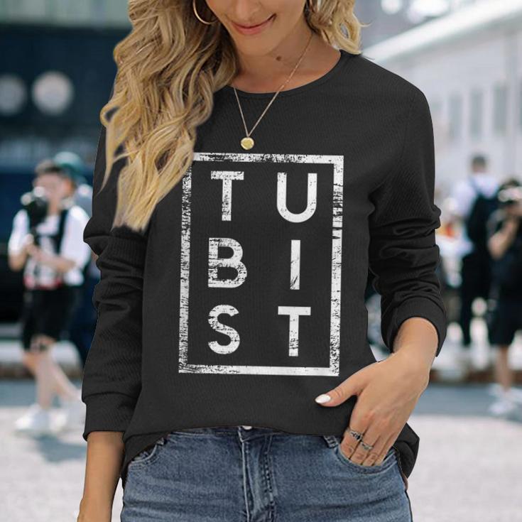 Tubist Minimalism Tuba Tuba Player Langarmshirts Geschenke für Sie