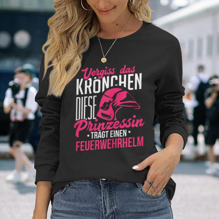 Vergiss Krönchen Princess Fireman Helmet Langarmshirts Geschenke für Sie