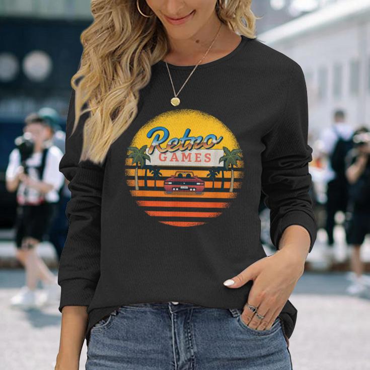 Vintage Retro Car Tuning Game Oldtimer Sun Langarmshirts Geschenke für Sie