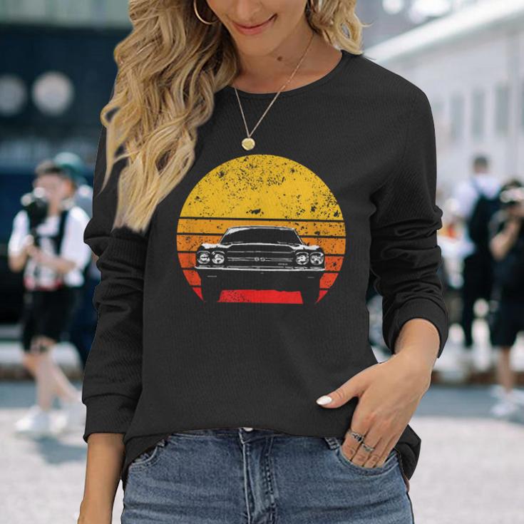 Vintage Retro Muscle Car For8 And Oldtimer Fans Langarmshirts Geschenke für Sie