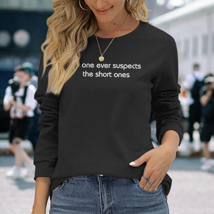Vintage Retro No One Ever Suspect The Short One Long Sleeve T-Shirt Gifts for Her