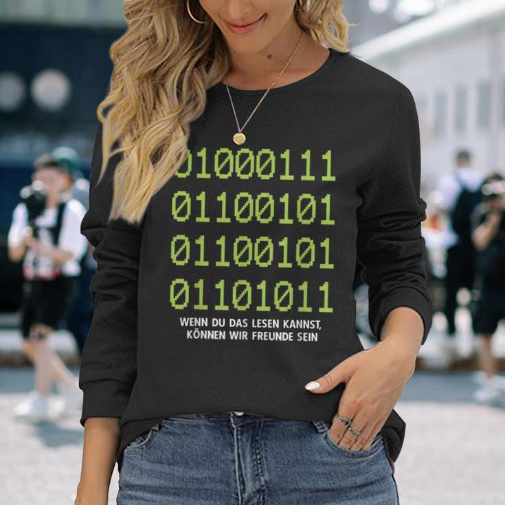 Wenn Du Das Lesen Kannst Freunde Computer Informatik Langarmshirts Geschenke für Sie