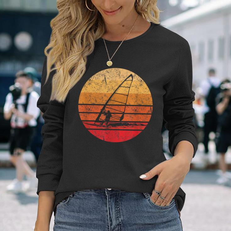 Windsurf Retrointage Sunset Langarmshirts Geschenke für Sie