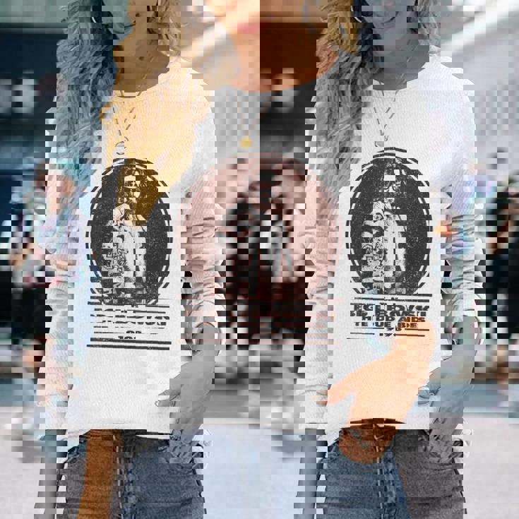Big Lebowski Distressed Dude Abides Stamp Maglietta a maniche lunghe Regalos para ella