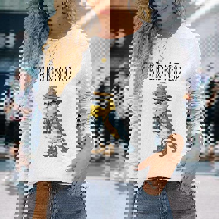 Bird Nerd T-shirt Animal Lover Long Sleeve Shirt Bird Watcher Gift