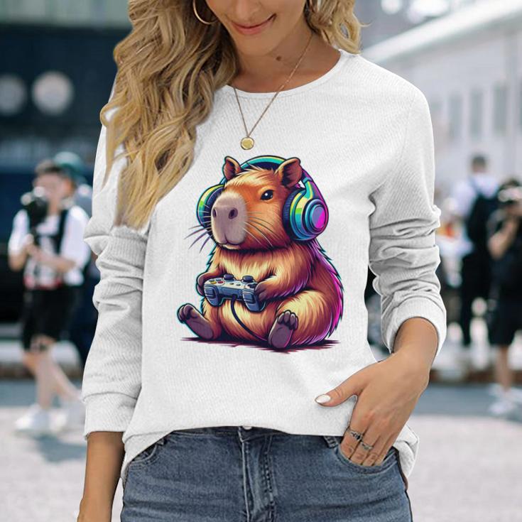 Capybara ideo Games Capybara Langarmshirts Geschenke für Sie