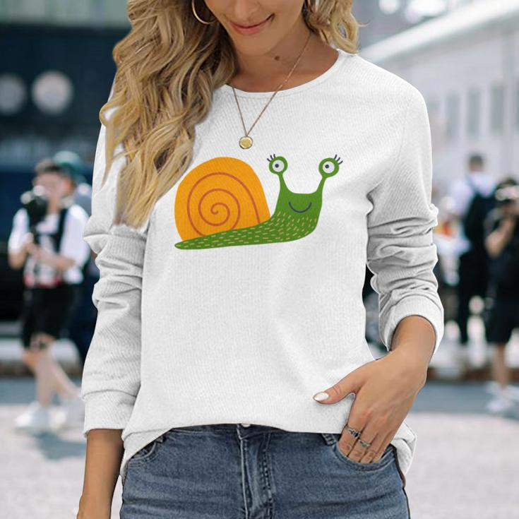 Children's Cute Snail Langarmshirts Geschenke für Sie