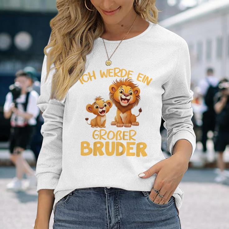 Children's Ich Werde Ein Großer Bruder Löwe Langarmshirts Geschenke für Sie