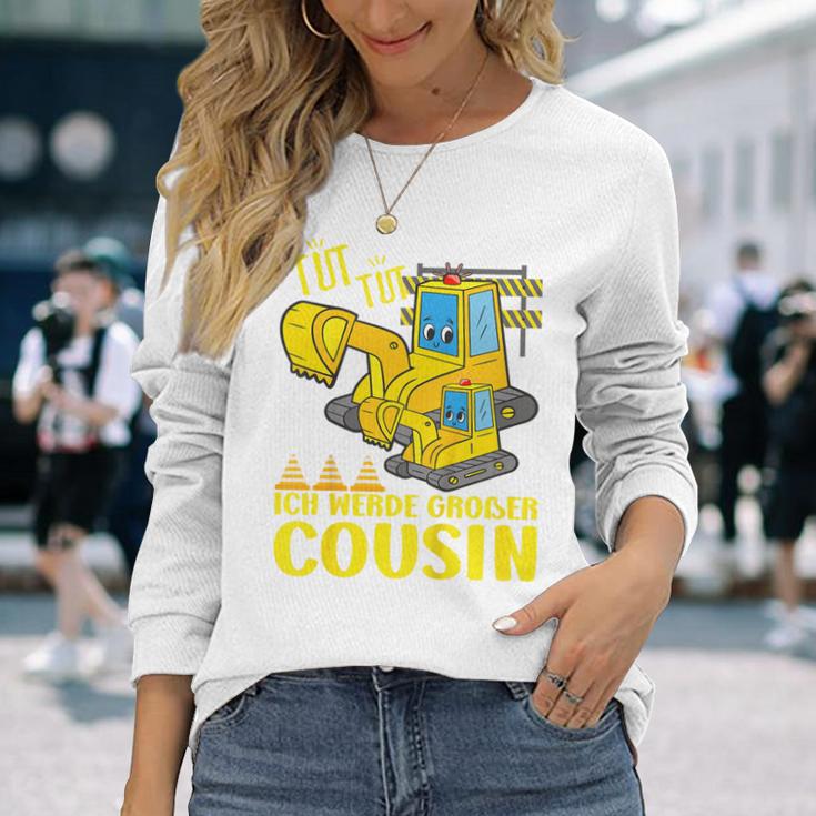 Children's Ich Werde Großer Cousin 2024 Langarmshirts Geschenke für Sie