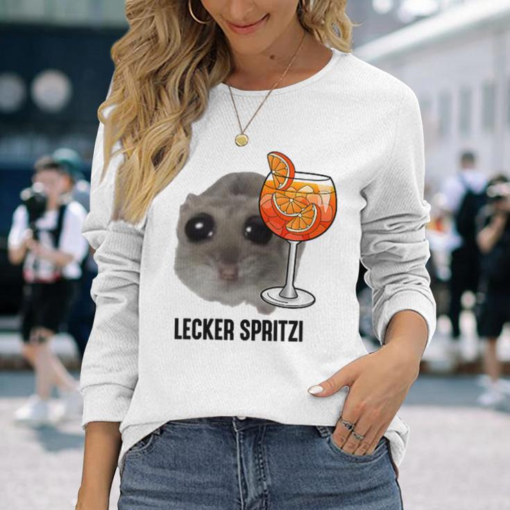 Delicious Spritzi X Sad Hamster Meme Boy Hallöchen Aperölchen Langarmshirts Geschenke für Sie