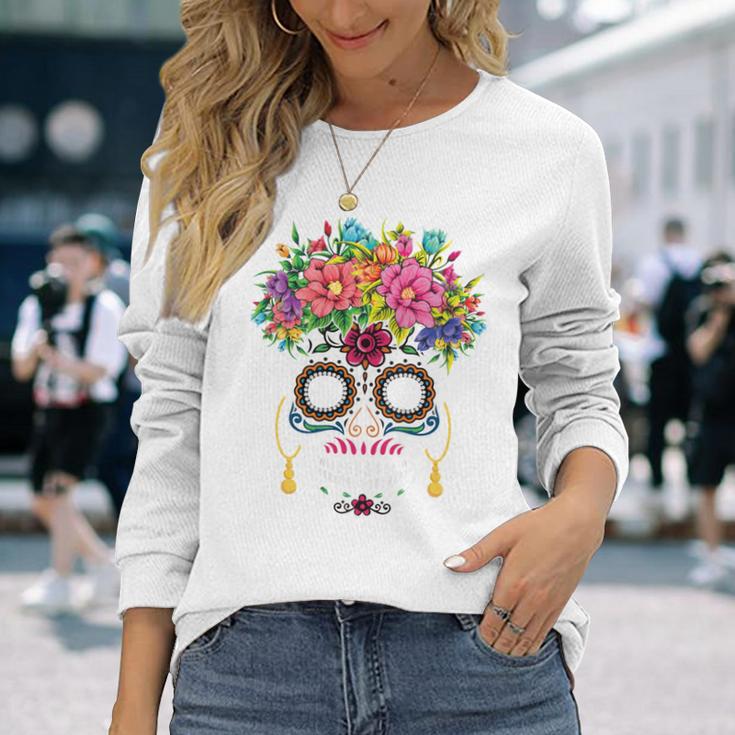 Dia De Los Muertos Costume Replacement Fancy Dress Costume Carnival Langarmshirts Geschenke für Sie