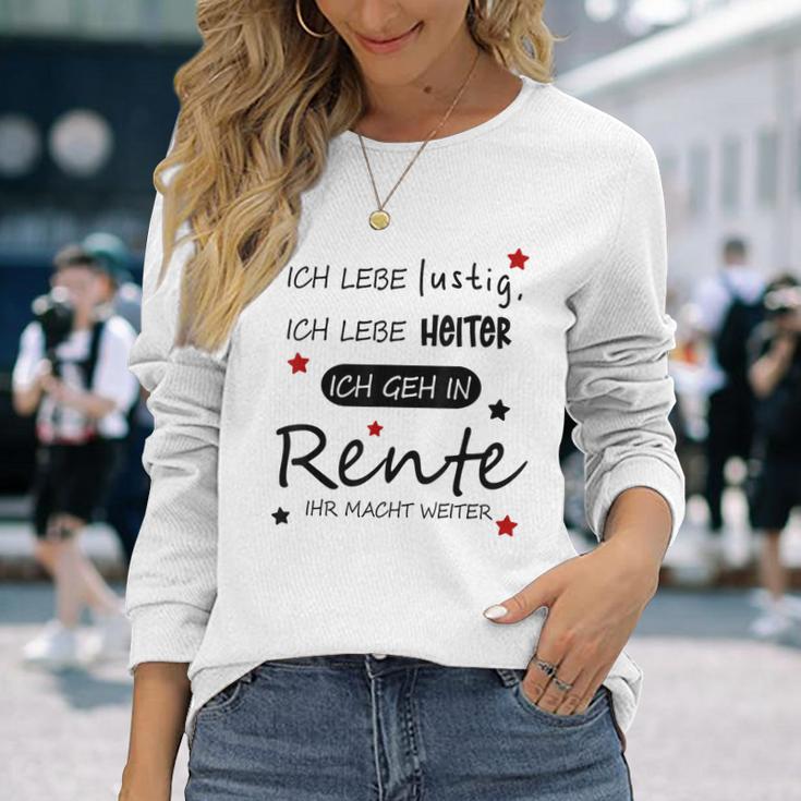 Humour Ich Geh In Rente Langarmshirts Geschenke für Sie