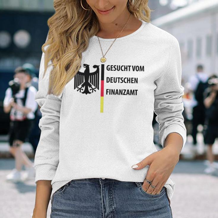 Gesuchtom Deutschen Finanzamt Fun Langarmshirts Geschenke für Sie