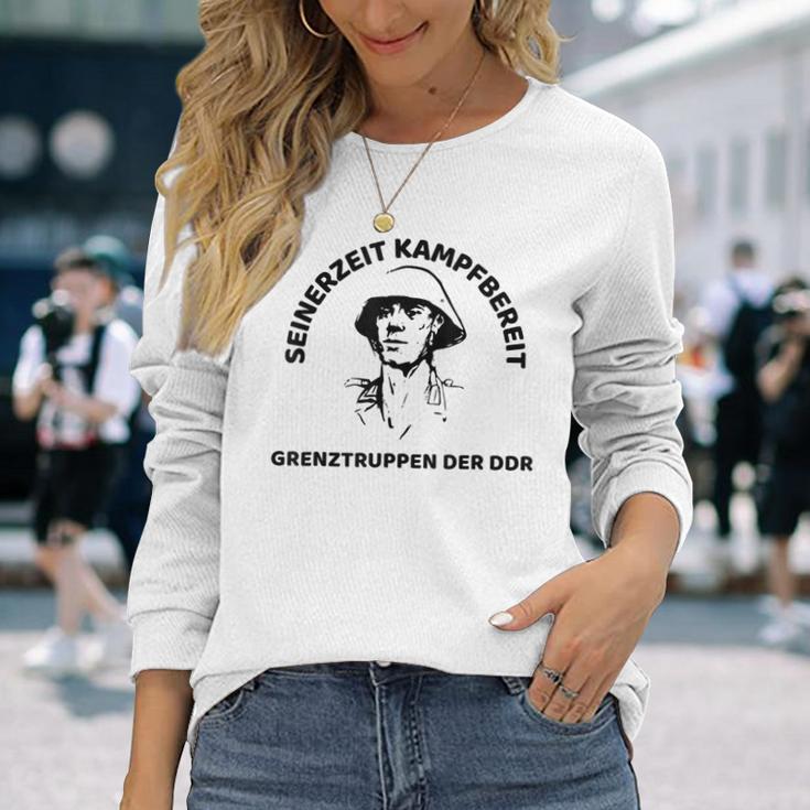 Grenztruppen Der Ddr Der Nva Seinerzeit Combat Ready Langarmshirts Geschenke für Sie