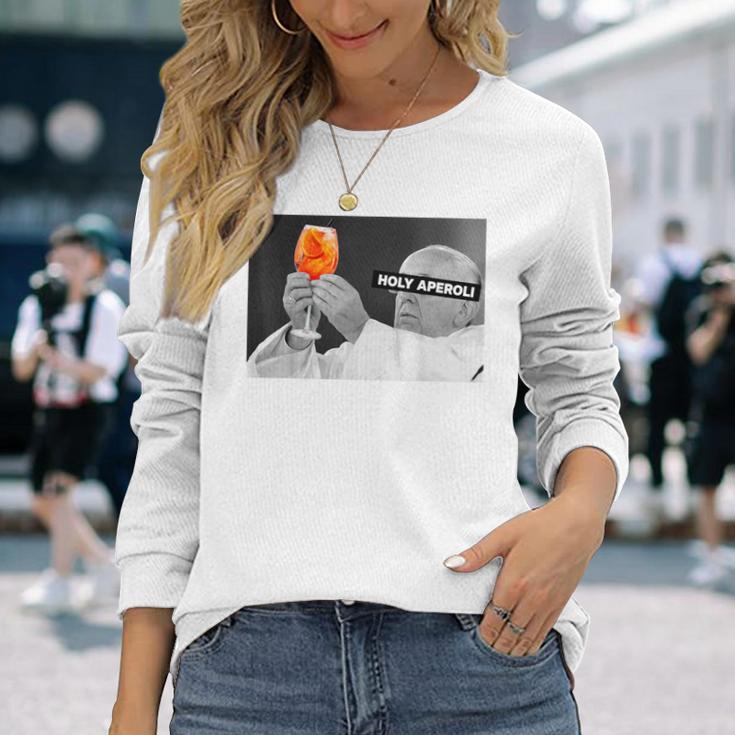 Holy Aperoli X Pope Drip X Francis Spritz Club Langarmshirts Geschenke für Sie