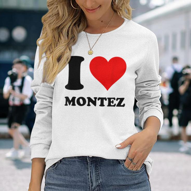 I Love Montez Langarmshirts Geschenke für Sie