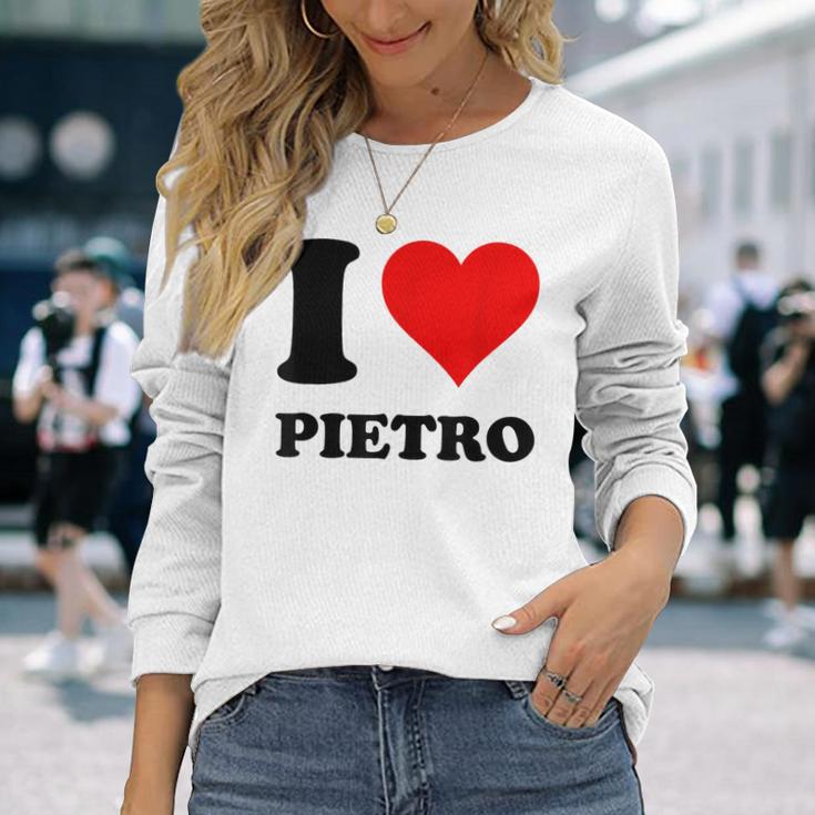 I Love Pietro Langarmshirts Geschenke für Sie