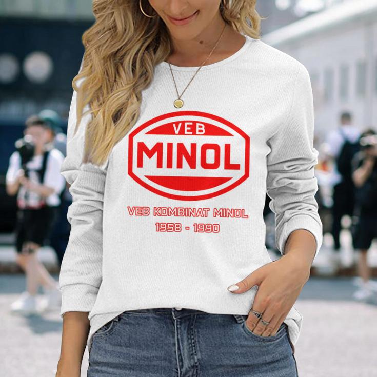 Minol -Ebolkseigener Betrieb Minol Yellow Langarmshirts Geschenke für Sie