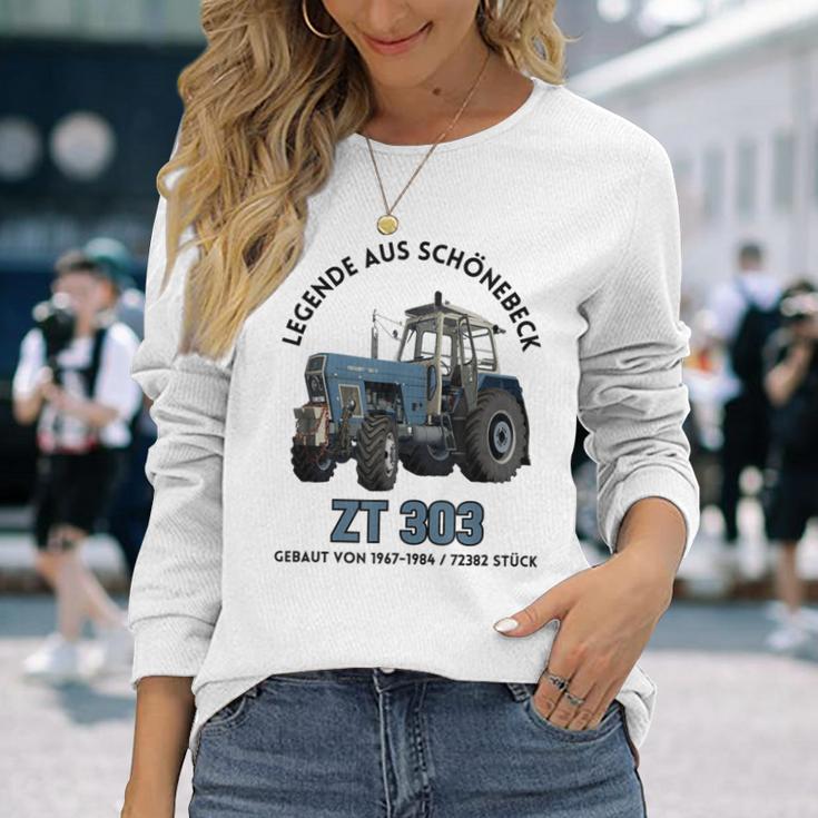 Progress Zt 303 Tractor Legend From Schönebeck Gray Langarmshirts Geschenke für Sie