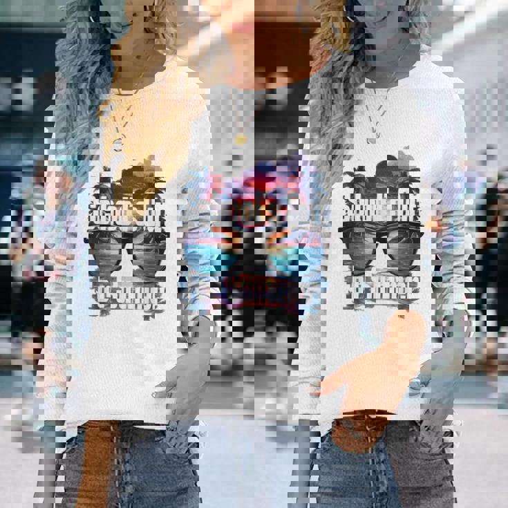 Se Acabaron Las Clases Para El Último Día De Clases Holaerano 2024 Camiseta de manga larga Regalos para ella