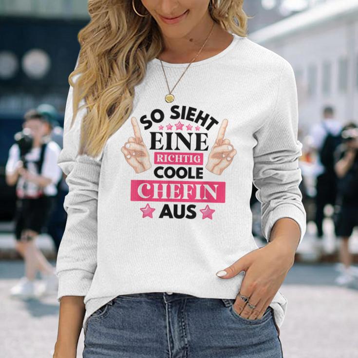 So Ssieht Eine Coole Chefin Aus Langarmshirts Geschenke für Sie